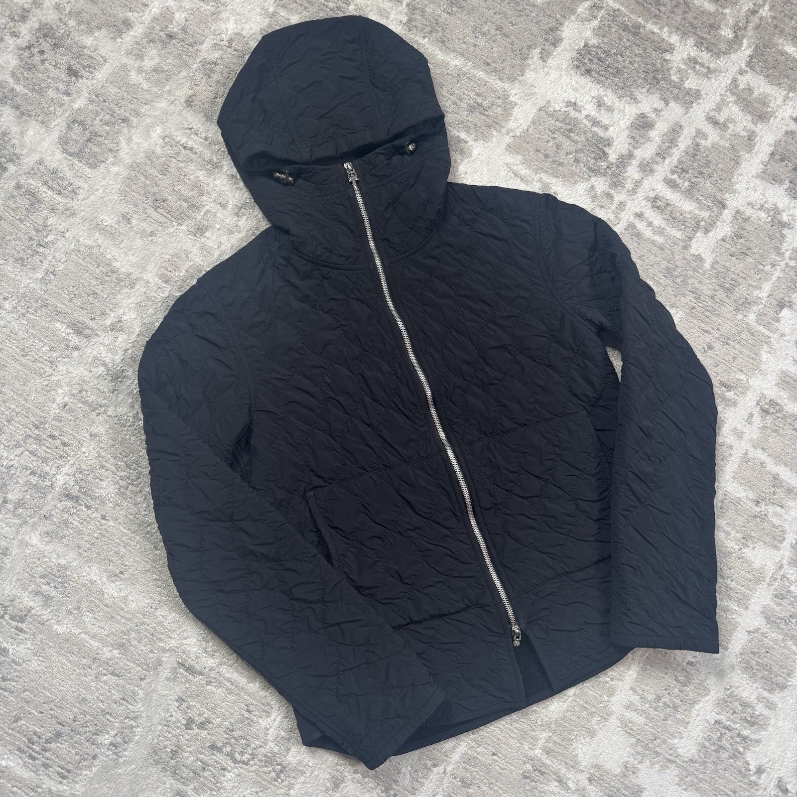 Chrome Hearts Quilted Zip Up Hoodie 