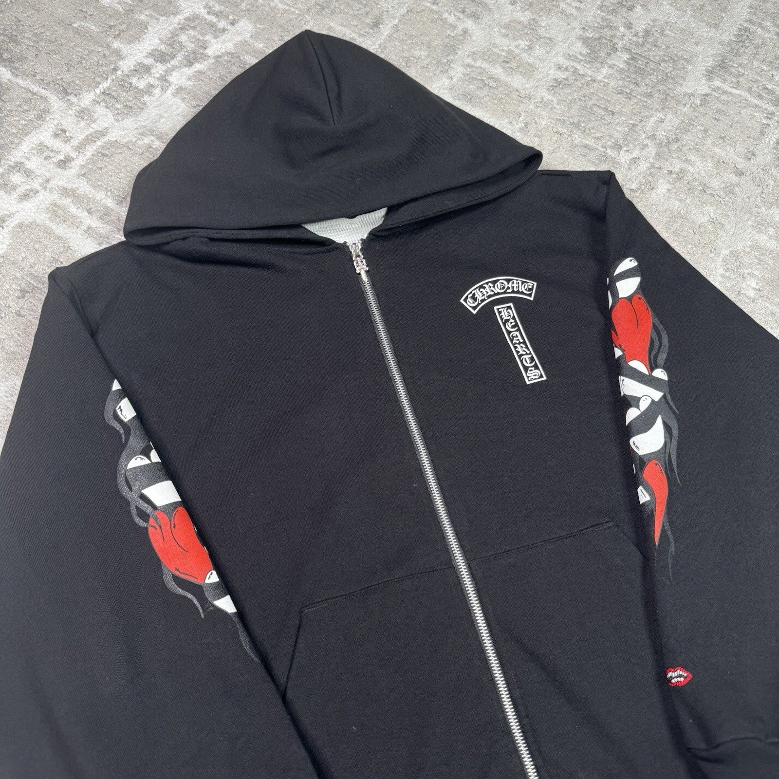 Chrome Hearts Matty Boy Thermal Zip Up Hoodie