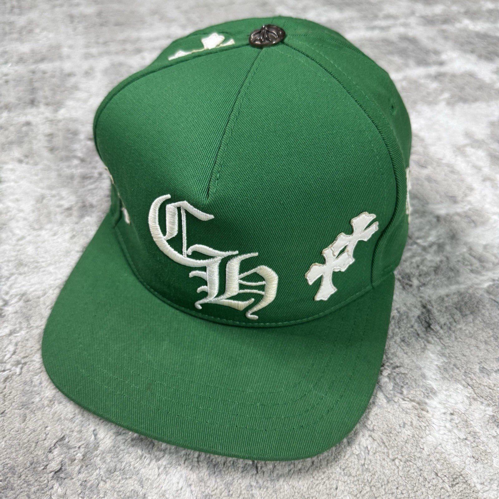 Chrome Hearts Cross Leather Patch Baseball CH Hat