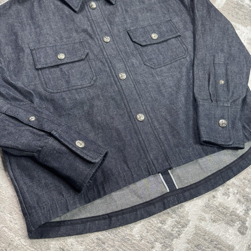 Chrome Hearts Button Up Long Sleeve Work Shirt 