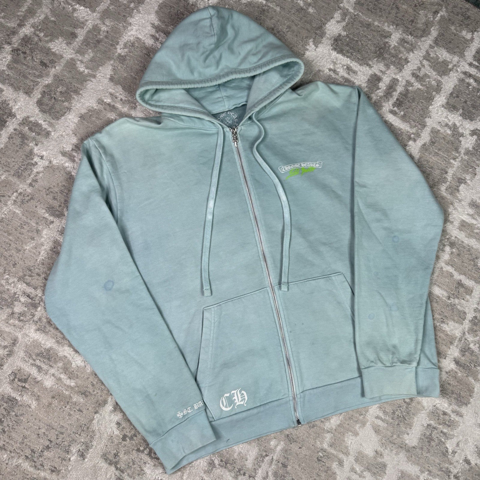 Chrome Hearts St Barths Friends And Family Horseshoe Zip Up Hoodie