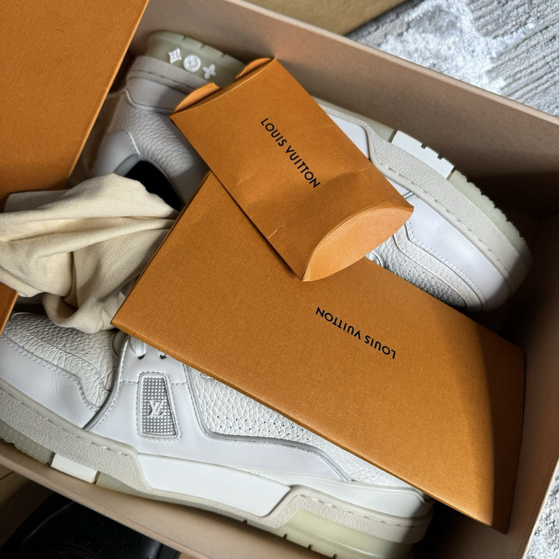 Louis Vuitton Trainer Low #54 Print White Sz- 9LV/10M