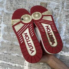 Louis Vuitton Strap Trainer Low ‘red White’ Sz- 9.5LV/10.5M