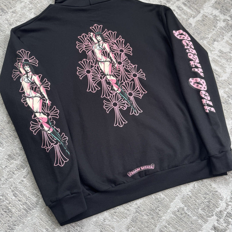 Chrome Hearts Deadly Doll Zip Up Hoodie 
