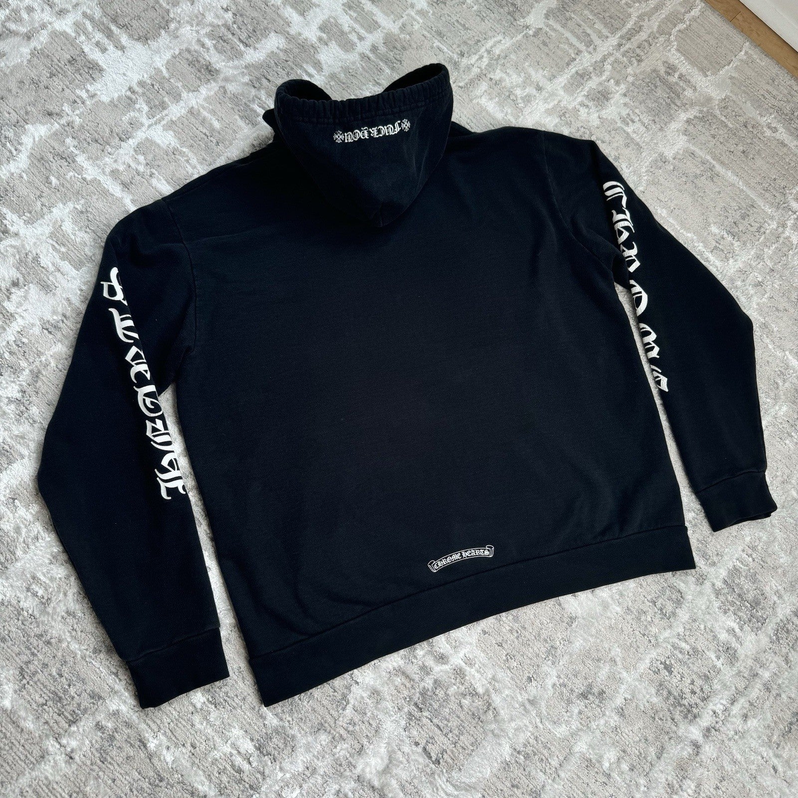Chrome Hearts Vertical Sleeve Logo Pullover Hoodie 