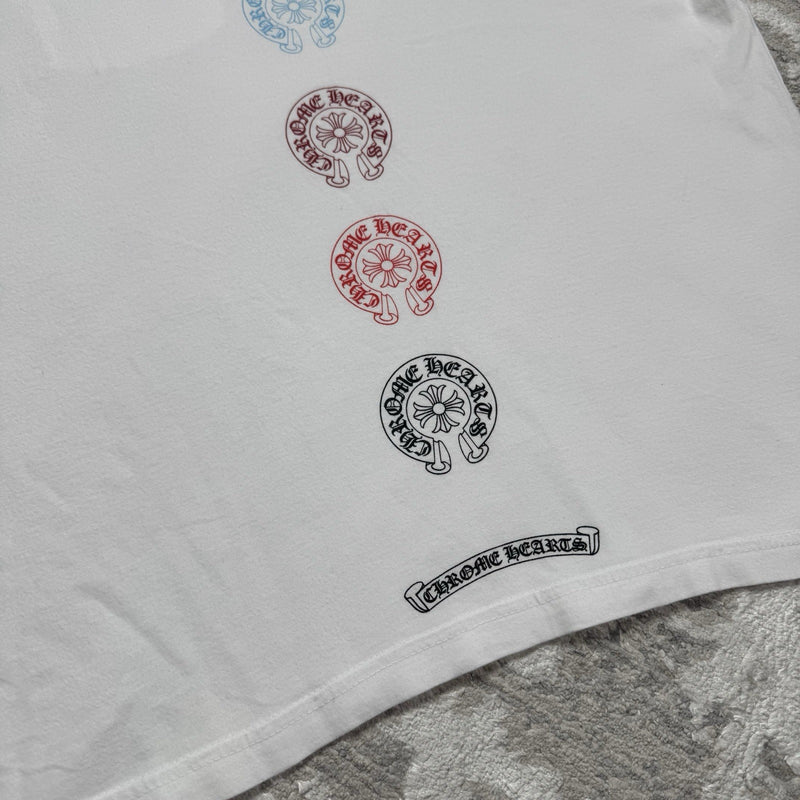 Chrome Hearts Horseshoe Multi-color Short Sleeve Tee Shirt 