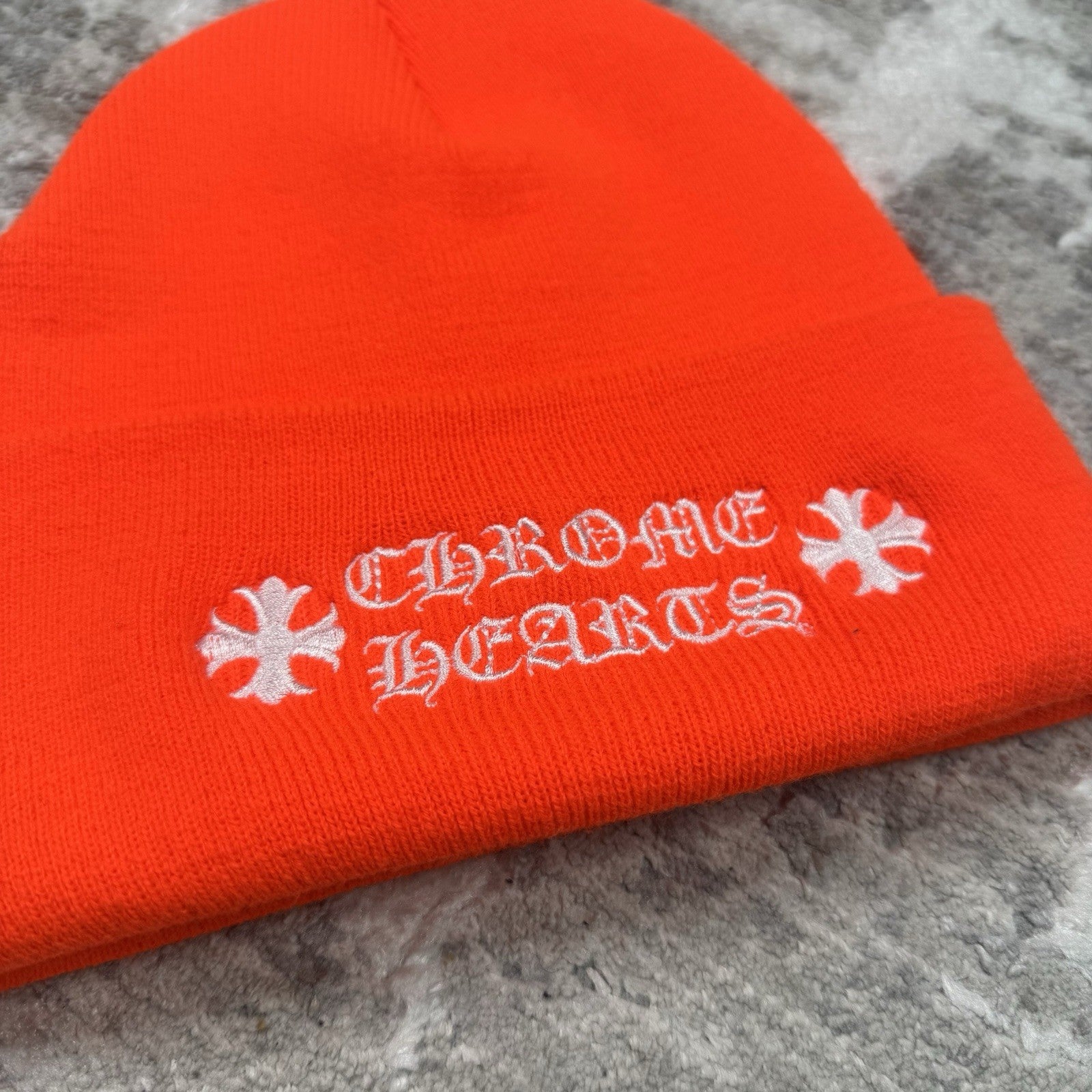 Chrome Hearts Embroidered Logo Beanie Hat 