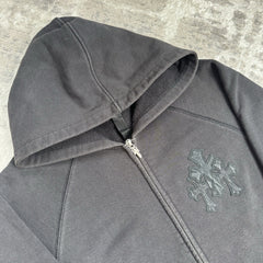 Chrome Hearts Paper Jam Triple Cross Zip Up Hoodie 