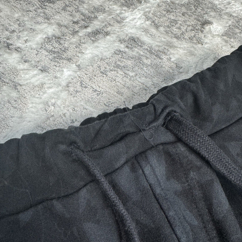 Chrome Hearts Cemetery Allover Cross Print Logo Floral Sweatpants 