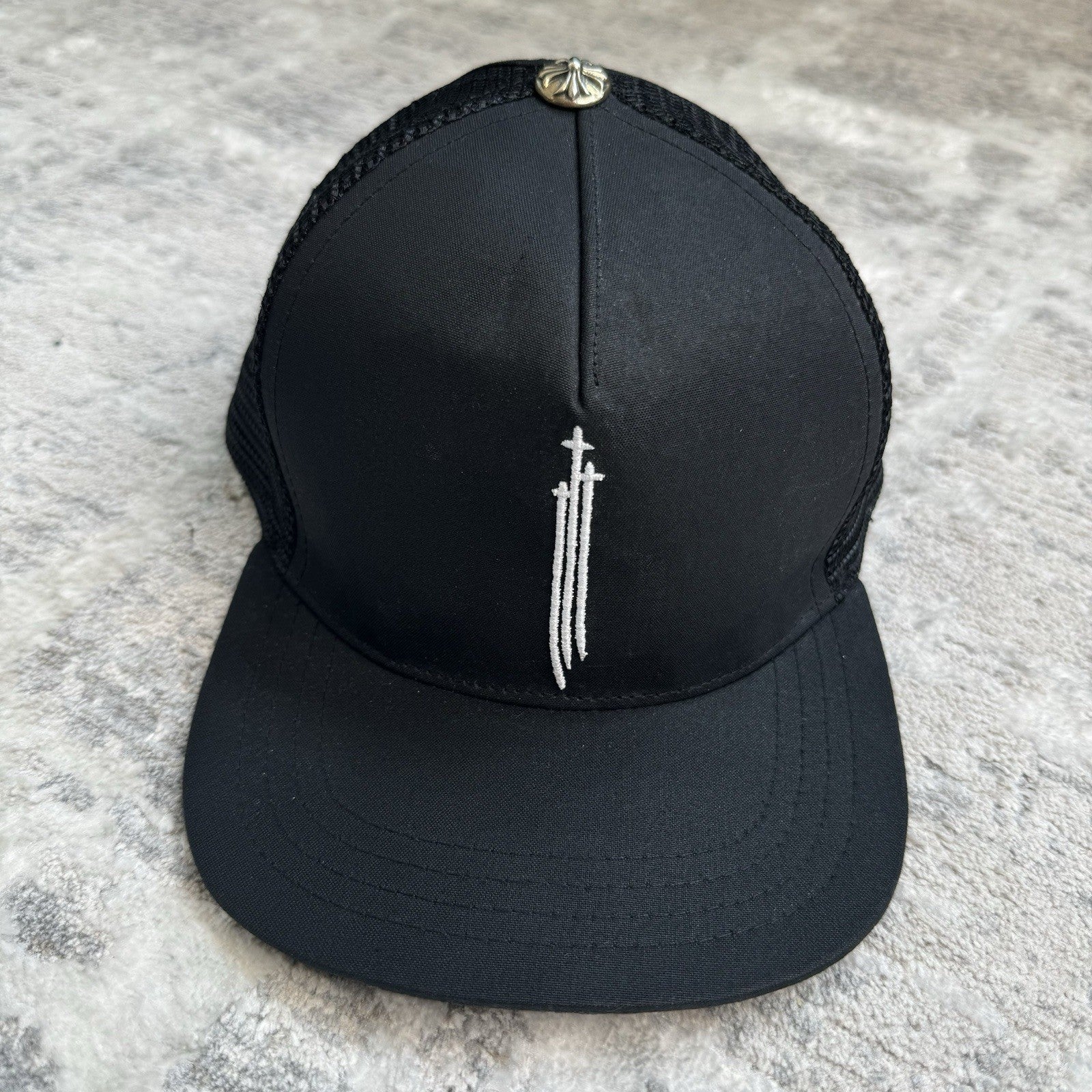 Chrome Hearts Triple Cross Trucker Hat ‘black’ 