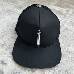 Chrome Hearts Triple Cross Trucker Hat ‘black’ 