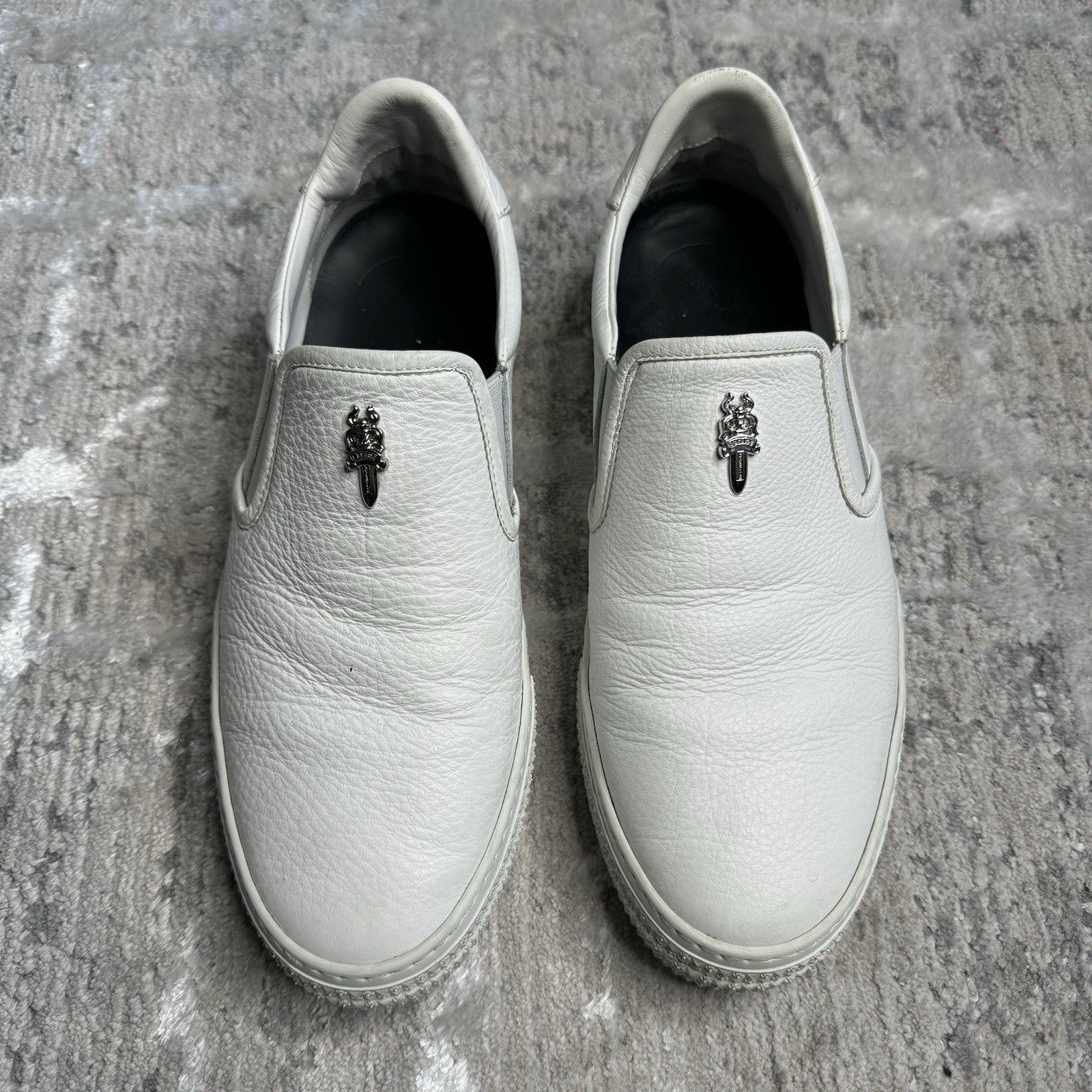 Chrome Hearts Vans Dagger Slip Ons 