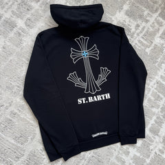 Chrome Hearts St Barths Cross Pullover Hoodie 
