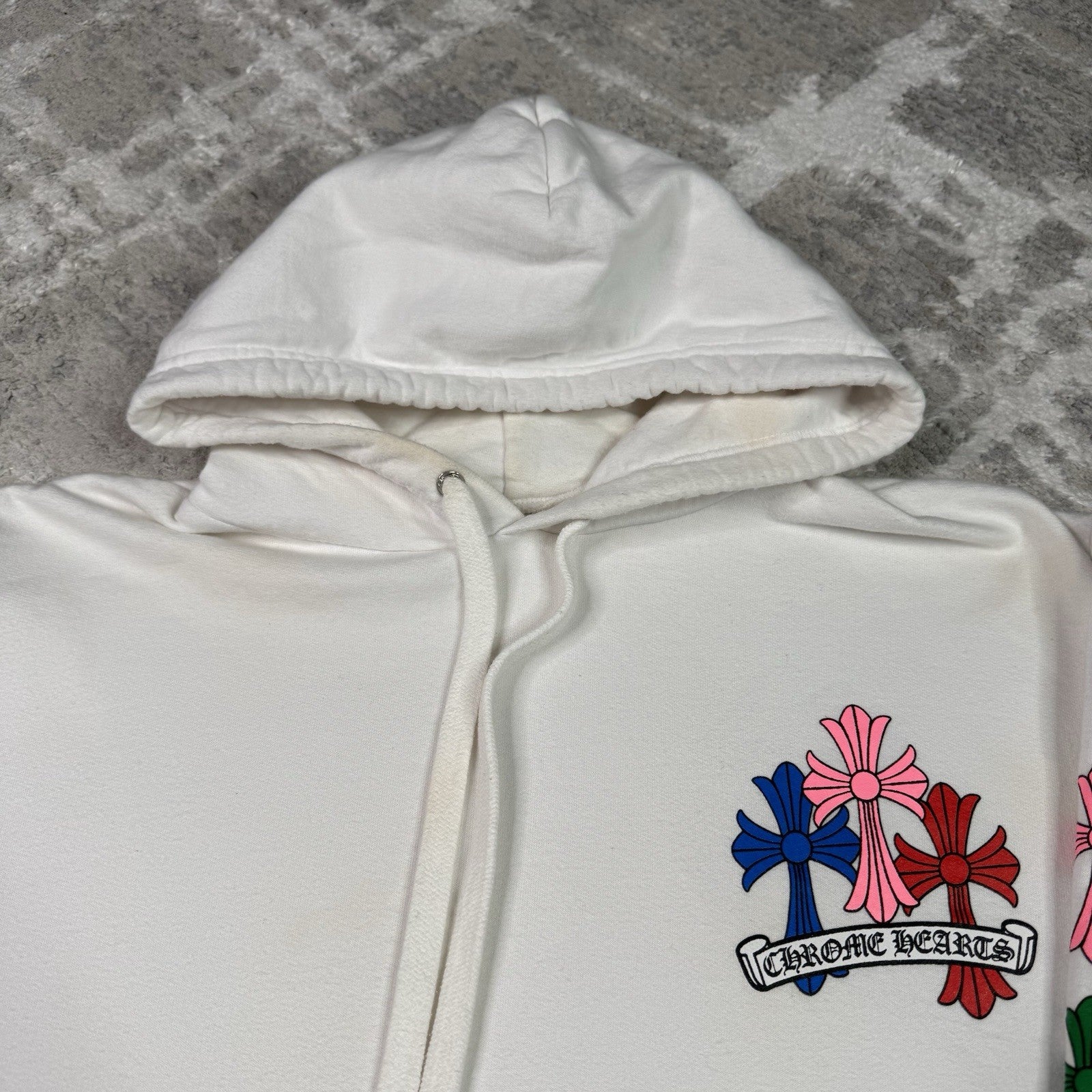 Chrome hearts Cemetery Multi-color Cross Pullover Hoodie 