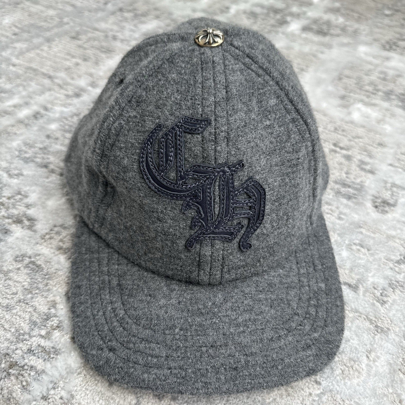Chrome Hearts Wool Leather Strap Hat ‘grey’ 