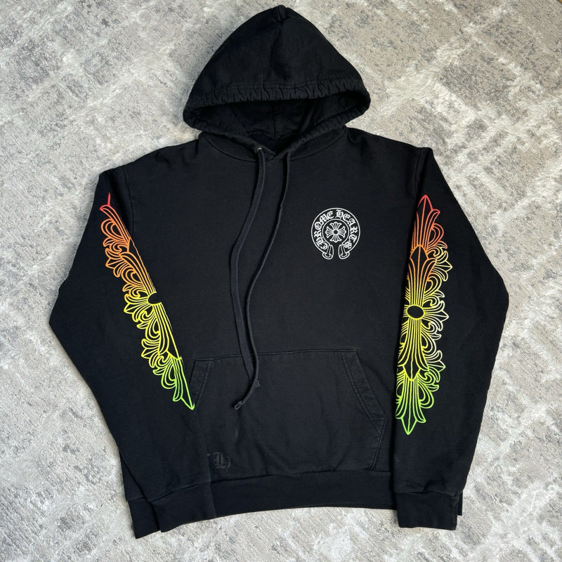 Chrome Hearts Floral Gradient Logo Pullover Hoodie 