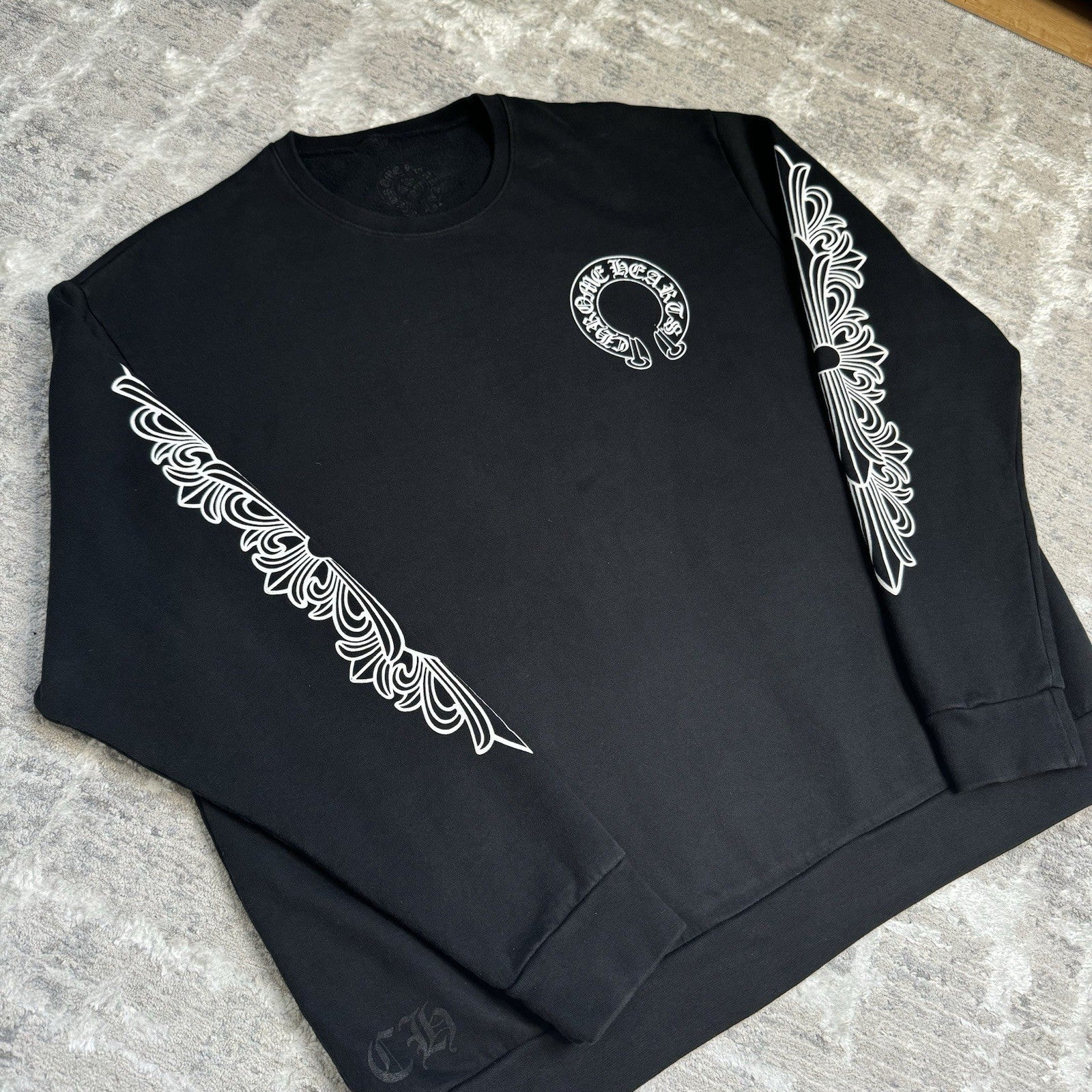 Chrome Hearts Floral Horseshoe Pullover Crewneck 