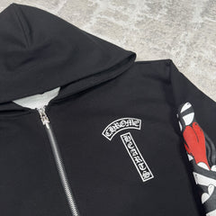 Chrome Hearts Matty Boy Thermal Zip Up Hoodie