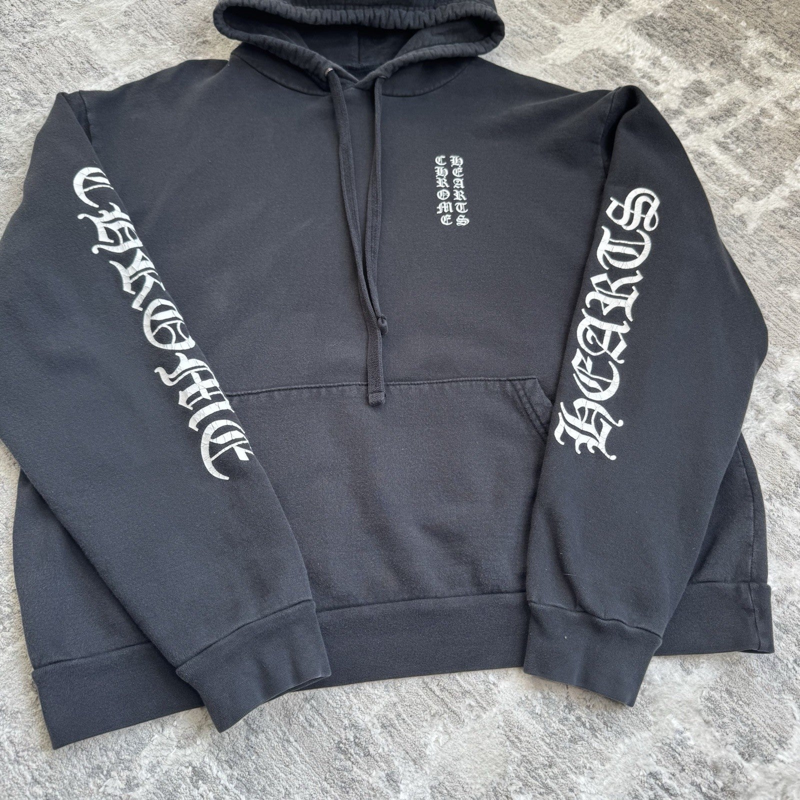 Chrome Hearts Letters Sleeve Logo Pullover Hoodie 
