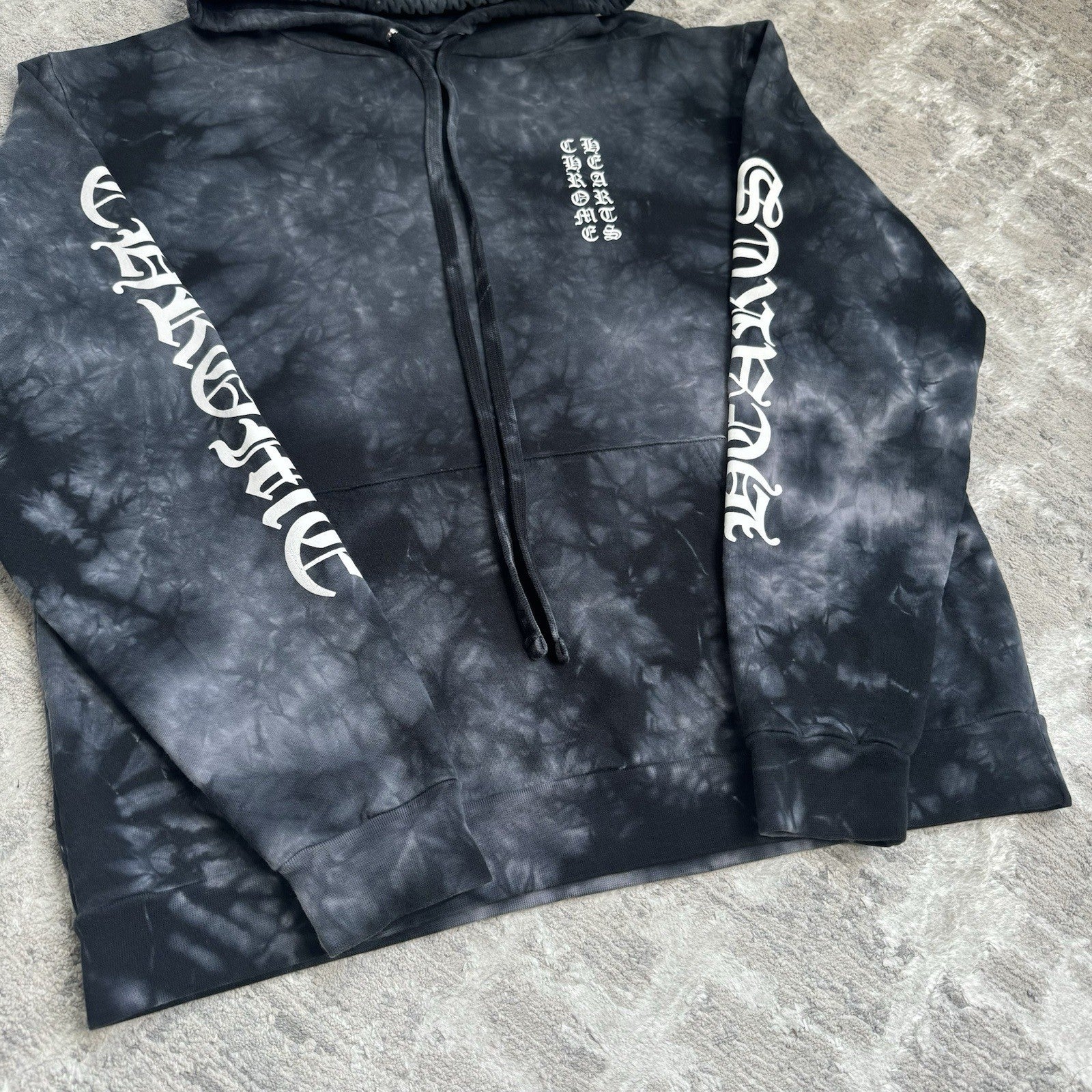 Chrome Hearts Tie Dye Horseshoe Pullover Hoodie 