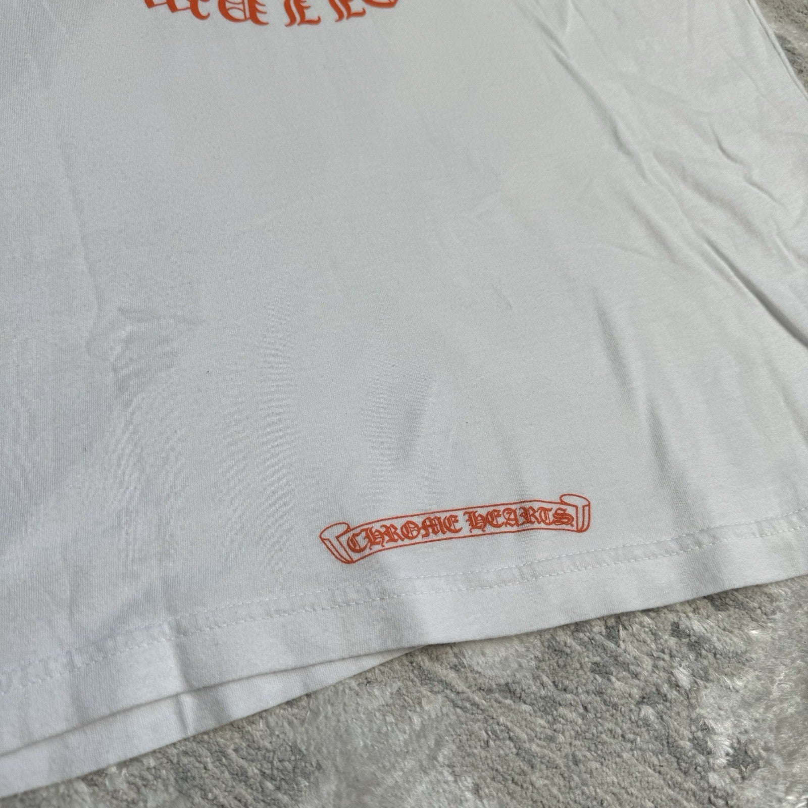 Chrome Hearts Plus Cross Back Logo Short Sleeve Pocket Tee Shirt 