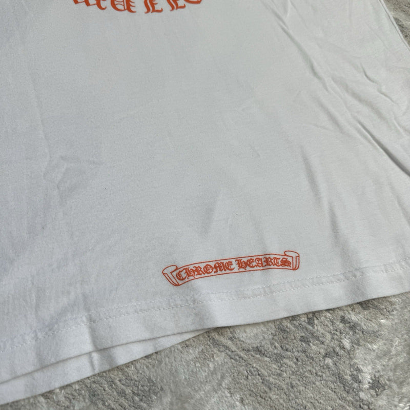 Chrome Hearts Plus Cross Back Logo Short Sleeve Pocket Tee Shirt 