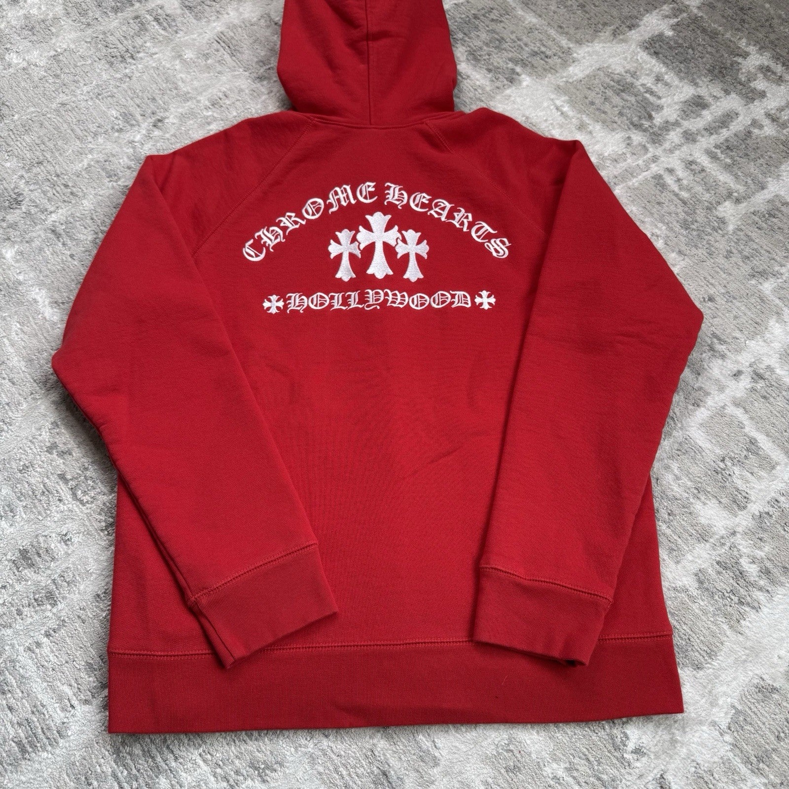 Chrome Hearts King Taco Triple Cross Embroidered Zip Up Hoodie 