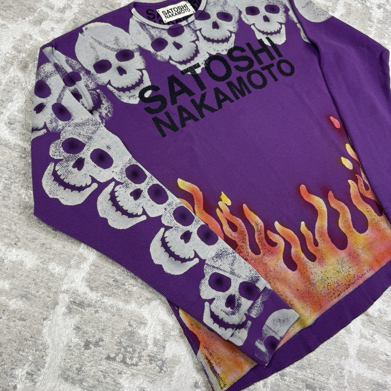 Satoshi Nakamoto Lost Boys Skull Long Sleeve Thermal Shirt 