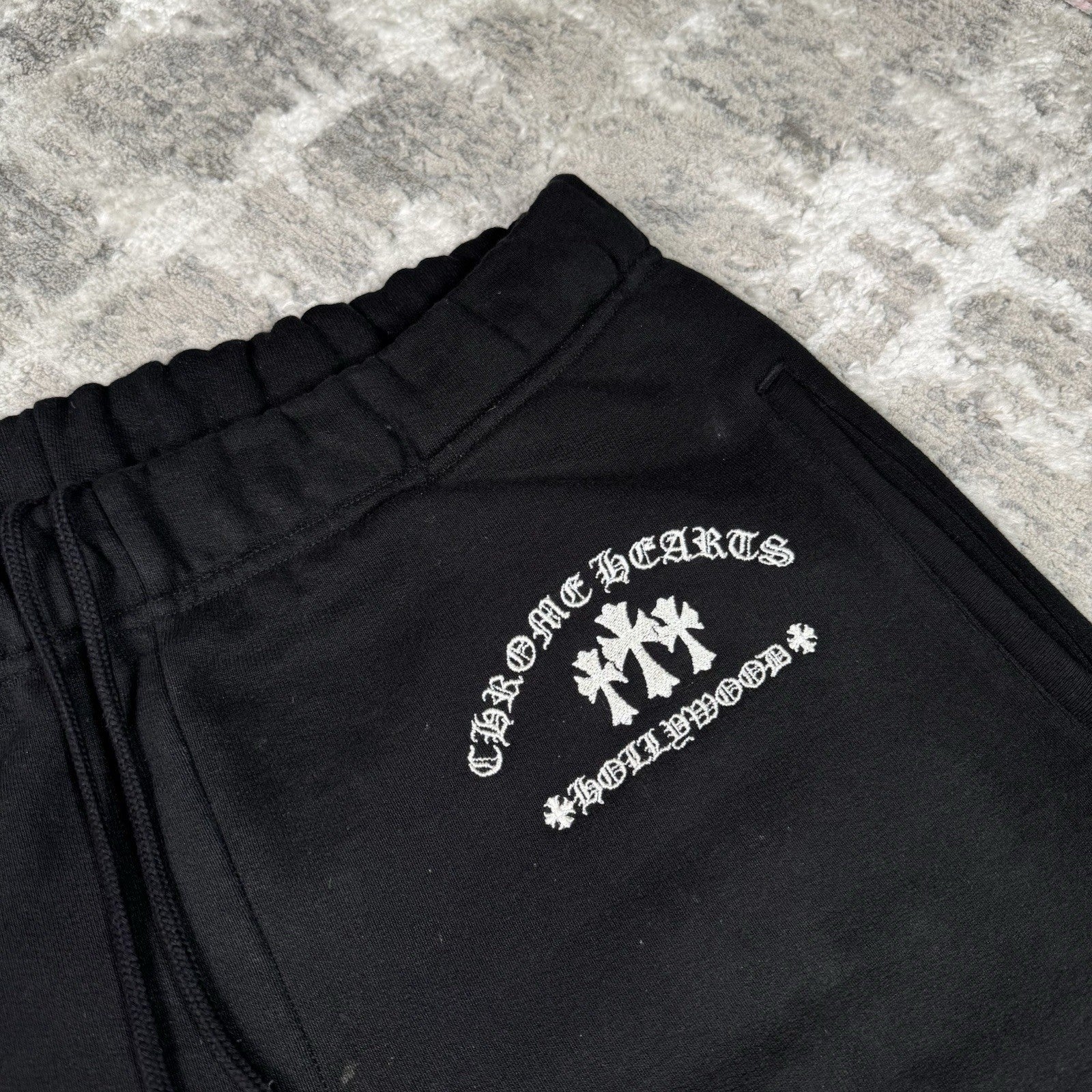 Chrome Hearts King Taco Triple Cross Embroidered Sweatpants 