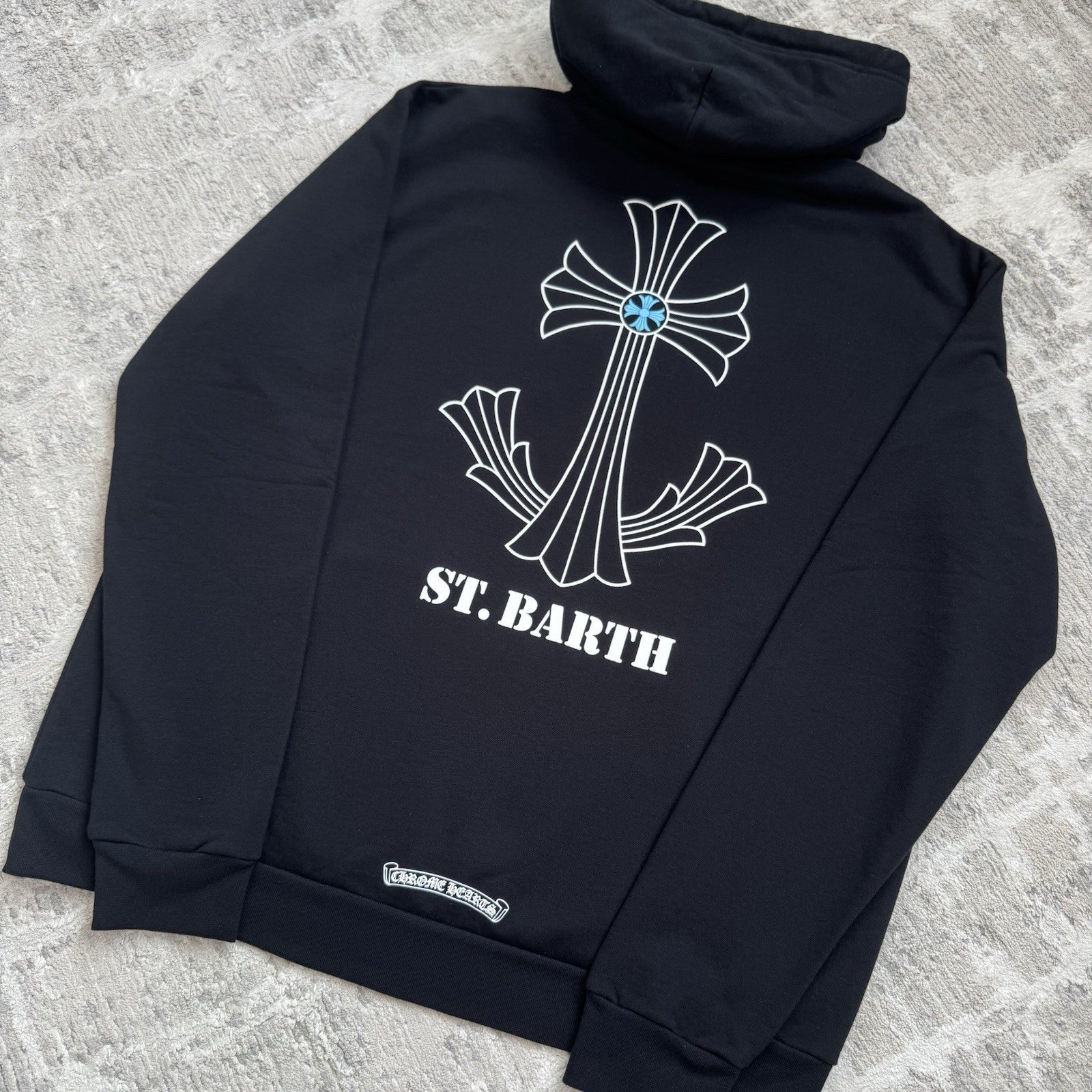Chrome Hearts St Barths Cross Pullover Hoodie 