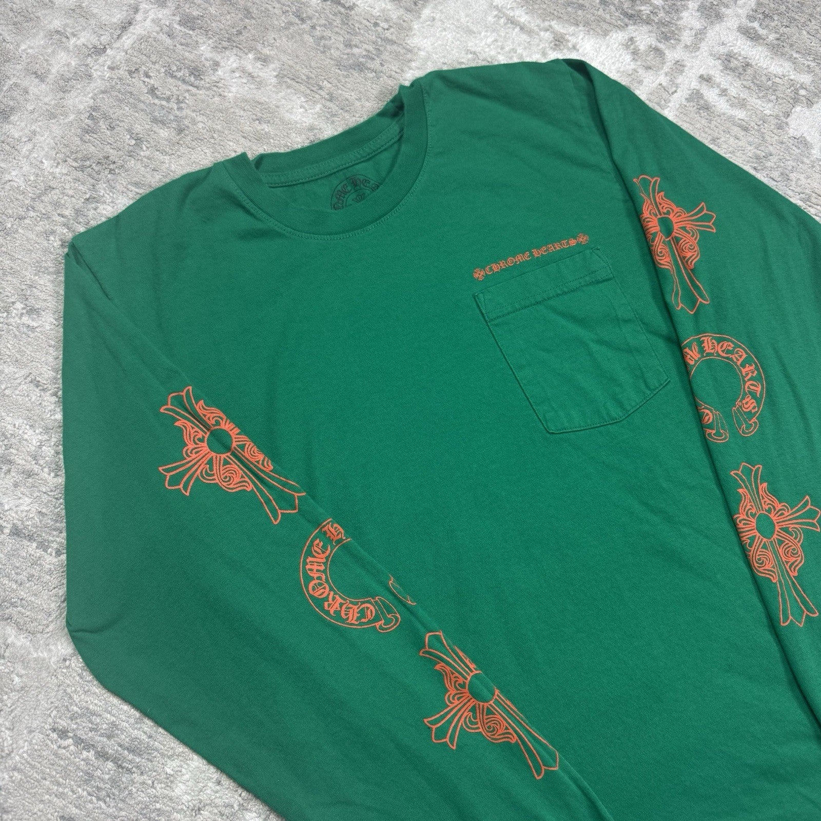 Chrome Hearts Horseshoe Multi-logo Long Sleeve Tee Shirt 