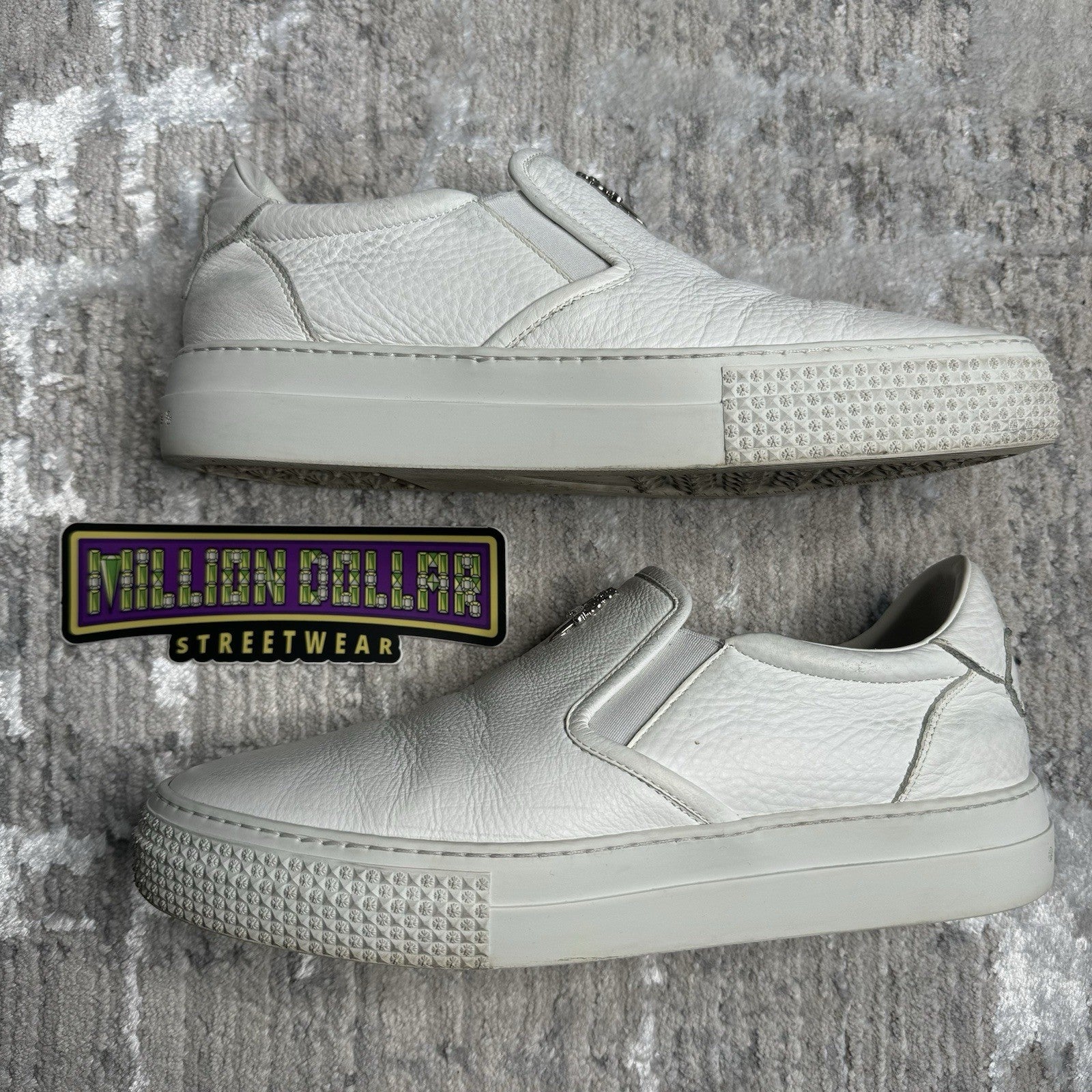 Chrome Hearts Vans Dagger Slip Ons 