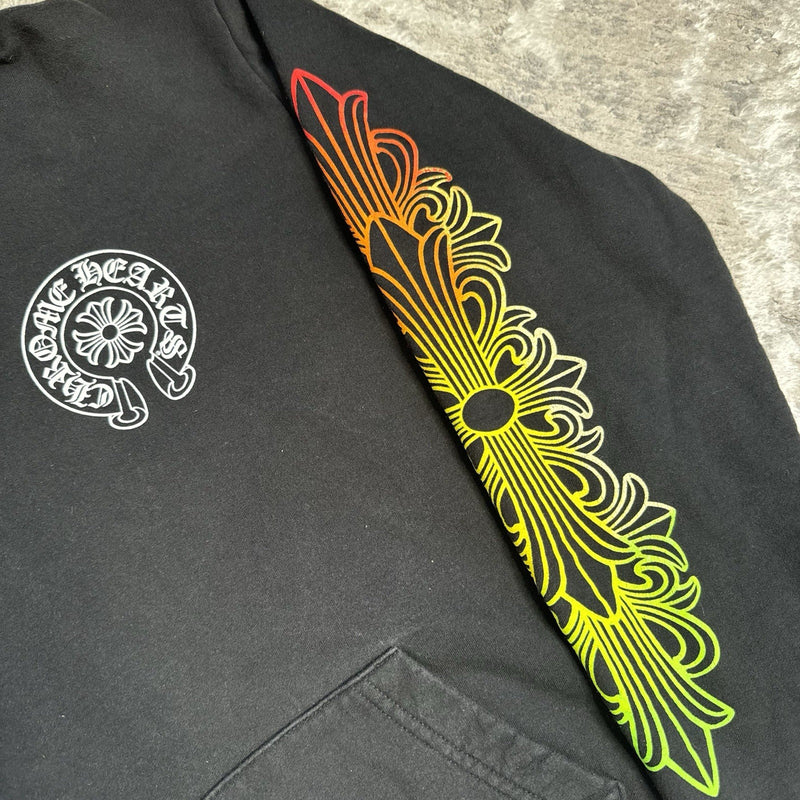 Chrome Hearts Floral Gradient Logo Pullover Hoodie 