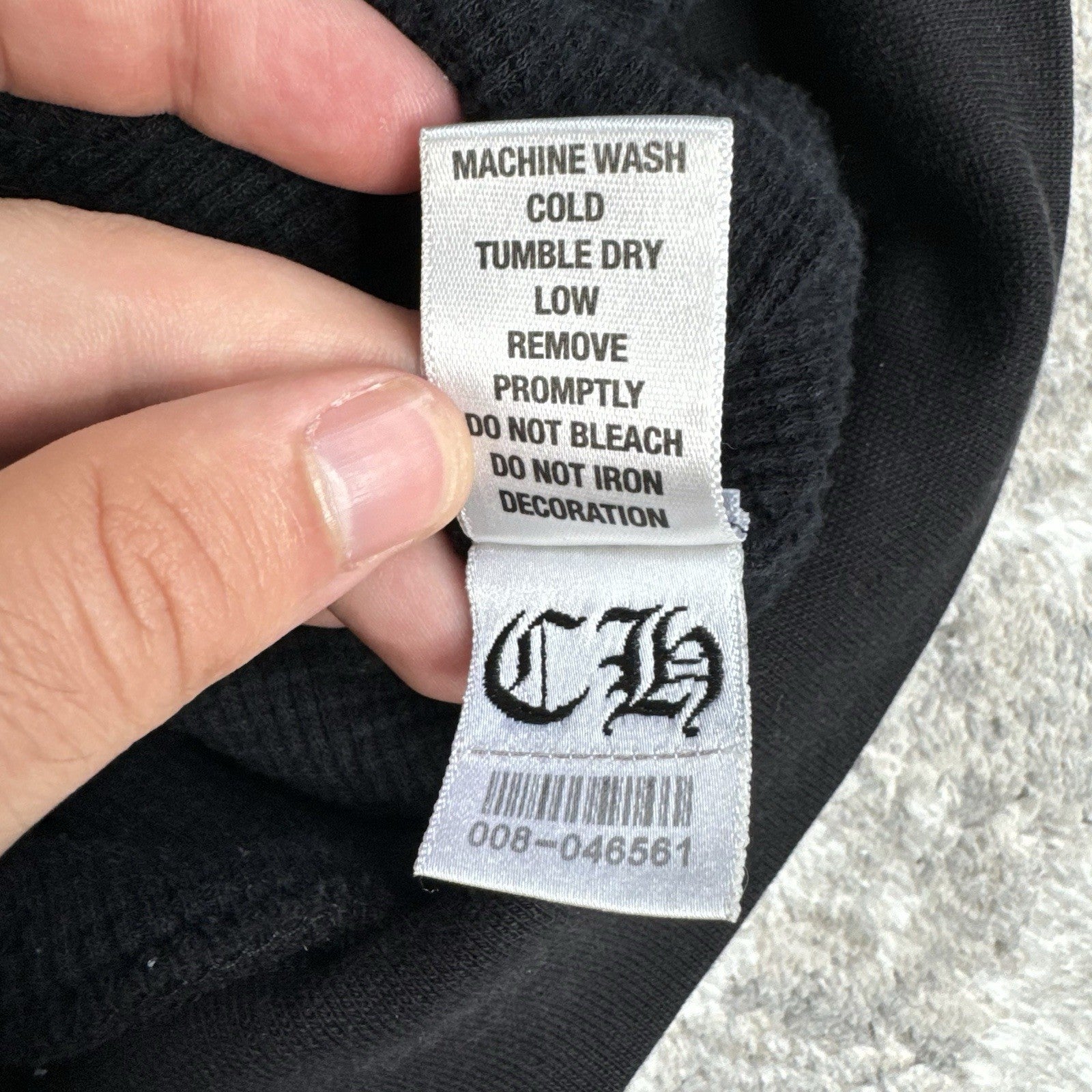 Chrome Hearts Thermal Horseshoe Dagger Zip Up Hoodie 