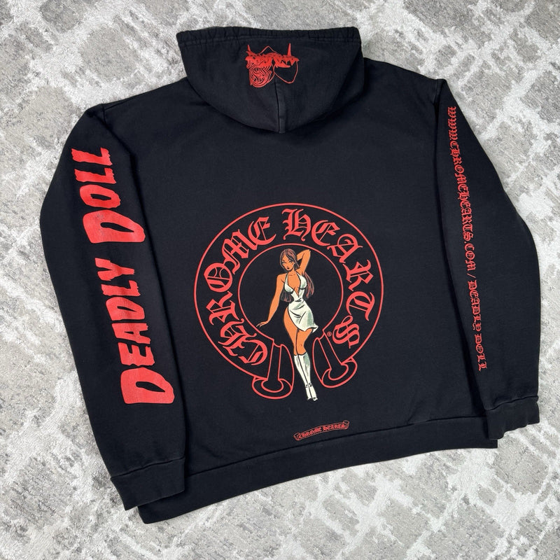 Chrome Hearts Deadly Doll Horseshoe Pullover Hoodie 