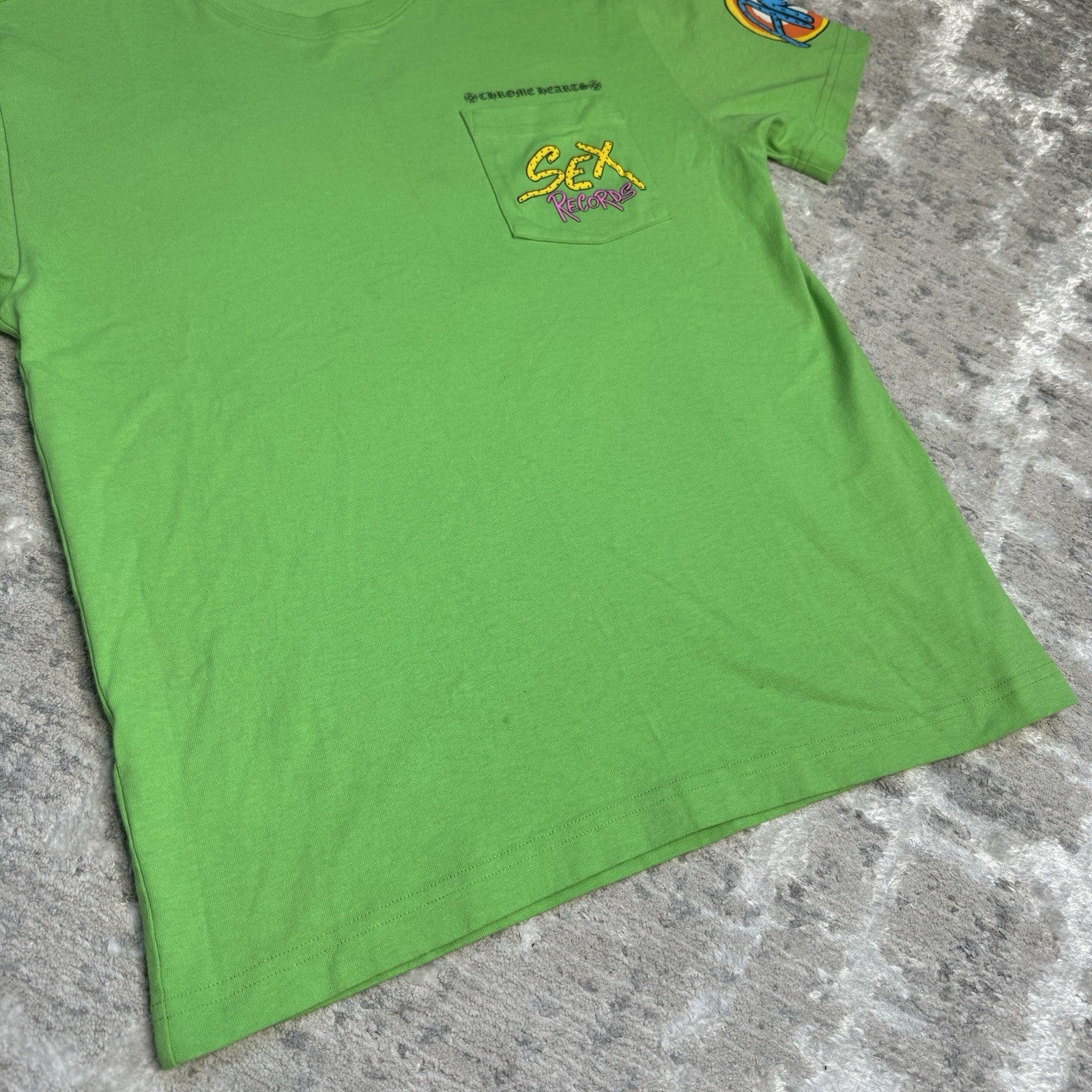 Chrome Hearts Matty Boy Sex Records Pocket Short Sleeve Tee 