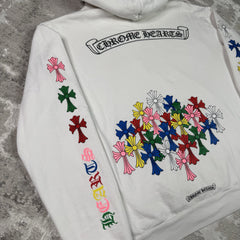 Chrome hearts Cemetery Multi-color Cross Pullover Hoodie 