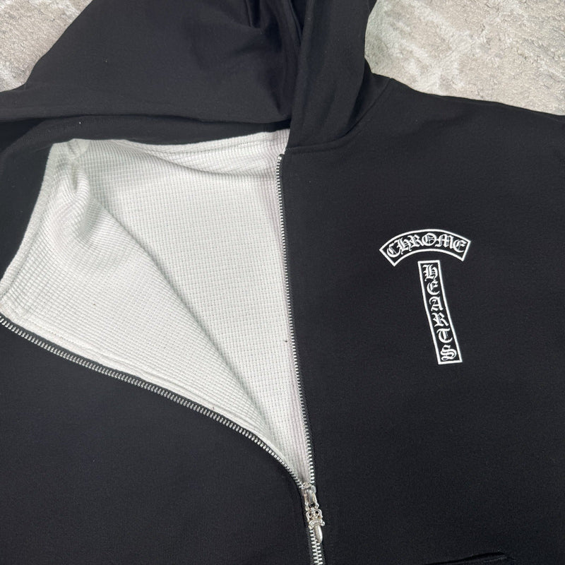 Chrome Hearts Matty Boy Thermal Zip Up Hoodie