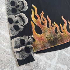 Satoshi Nakamoto Lost Boys Skull Thermal Long Sleeve Shirt 
