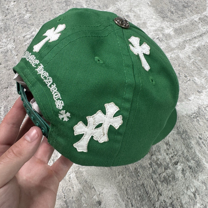 Chrome Hearts Leather Cross Patch Baseball Hat 