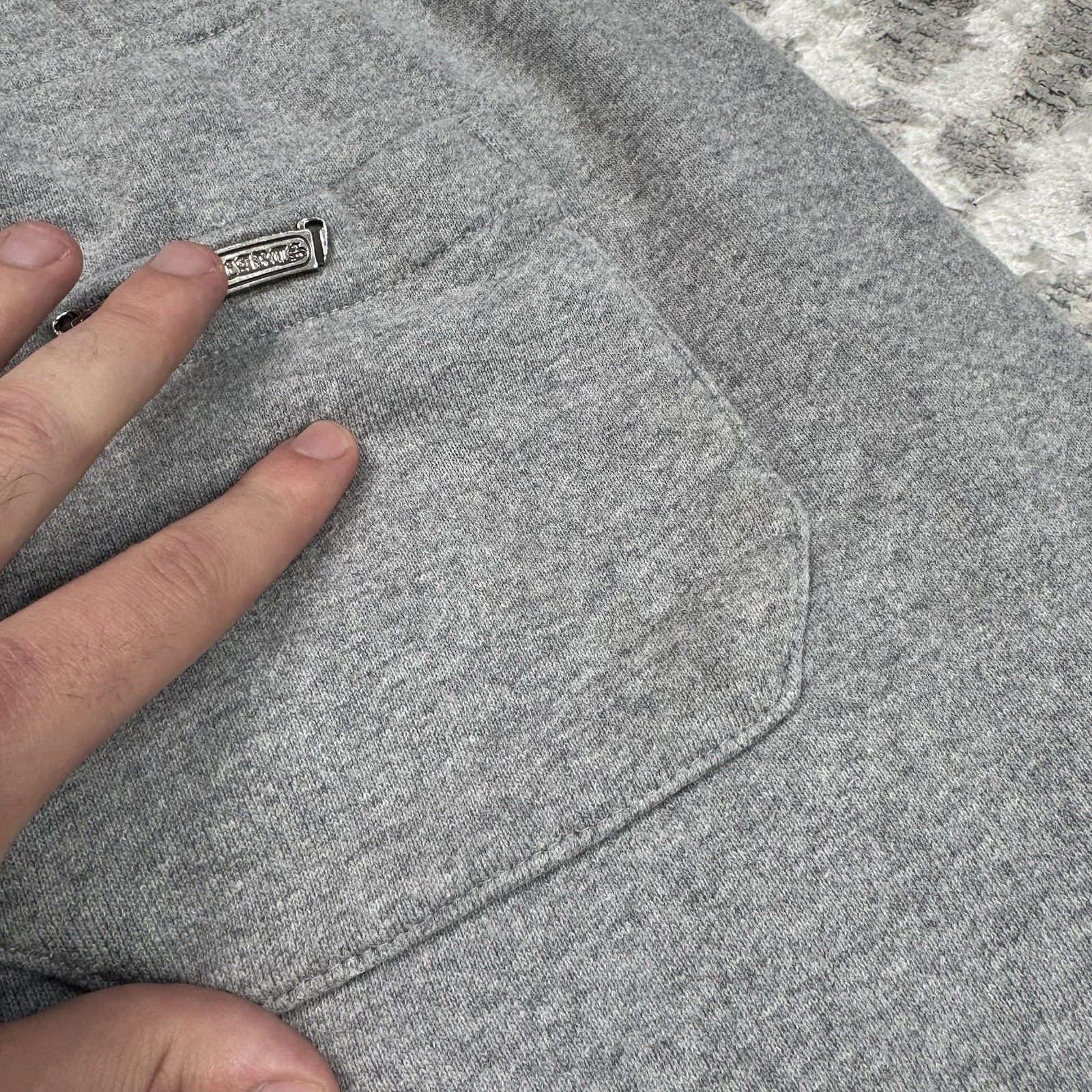 Chrome Hearts Paperjam Triple Cross Leather Sweatpants 