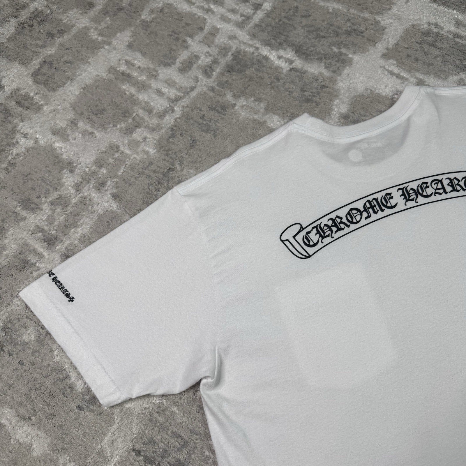 Chrome Hearts Scroll Logo Pocket Tee Shirt 
