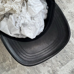Chrome Hearts Cemetery Leather Cross Patch Trucker Hat