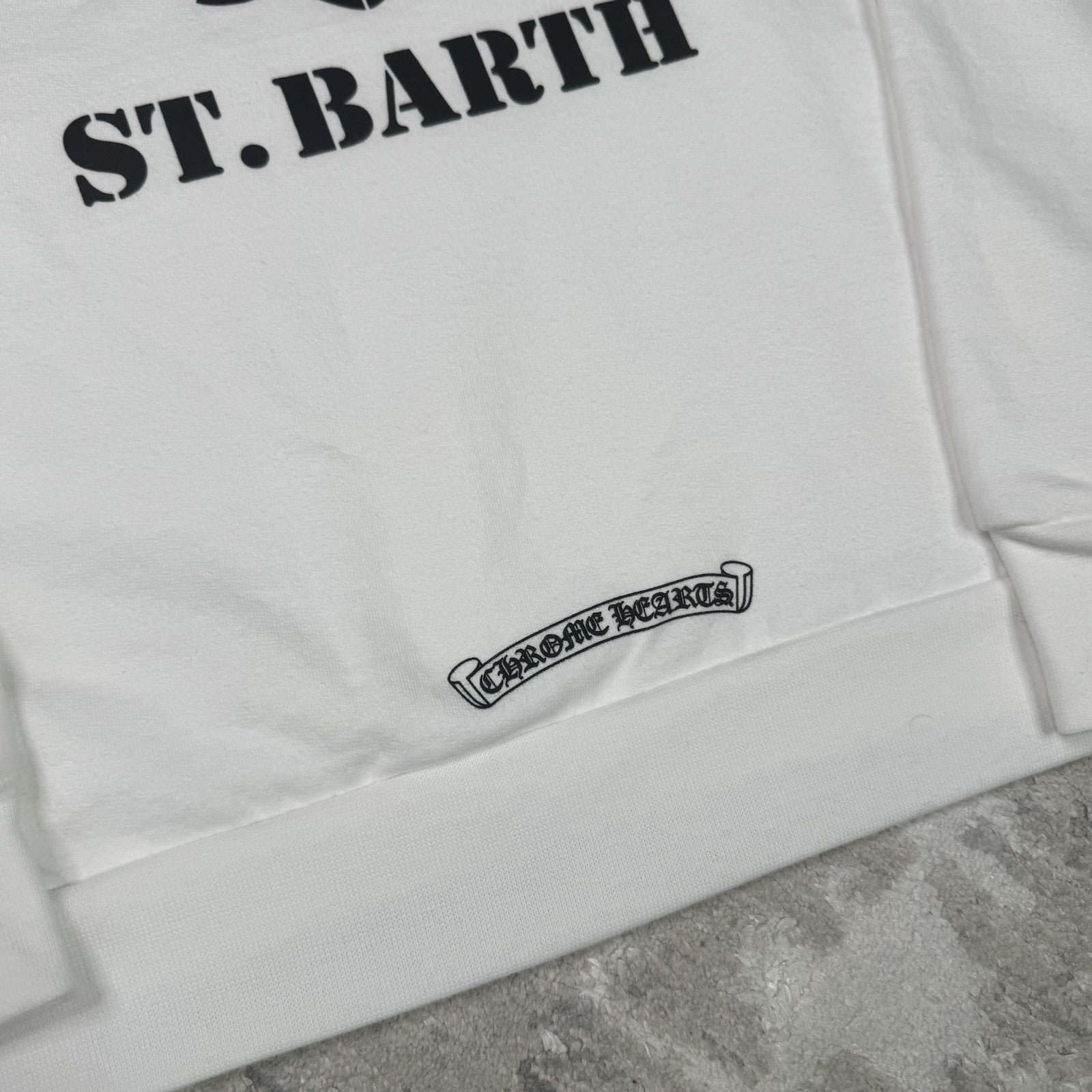 Chrome Hearts St Barth Exclusive Cross Pullover Hoodie 