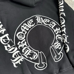 Chrome Hearts Thermal Horseshoe Dagger Zip Up Hoodie 