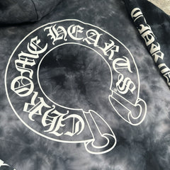 Chrome Hearts Tie Dye Horseshoe Pullover Hoodie 