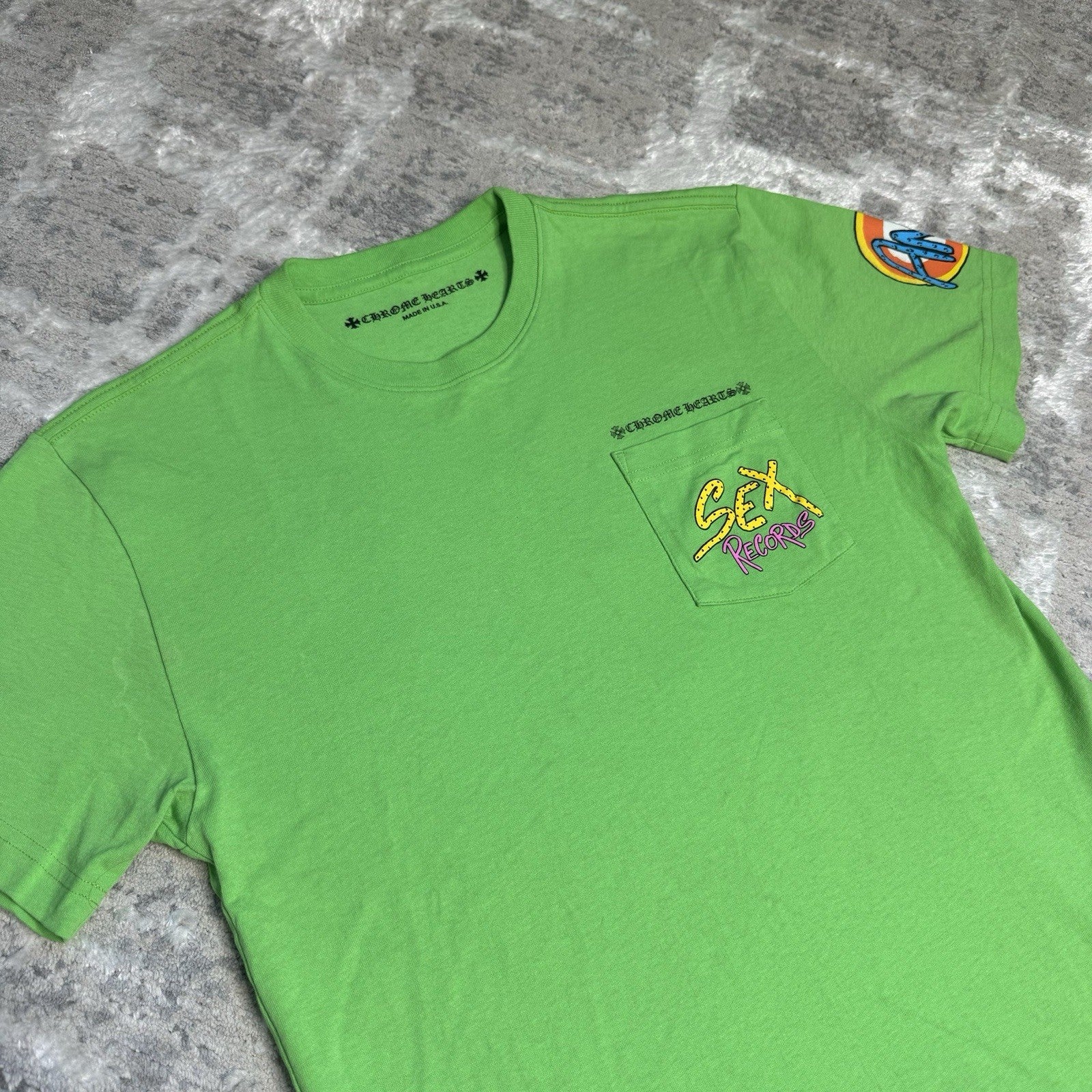 Chrome Hearts Matty Boy Sex Records Pocket Short Sleeve Tee 