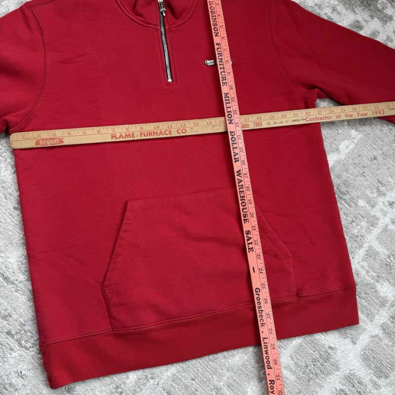 Chrome Hearts King Taco Triple Cross Embroidered Quarter Zip 