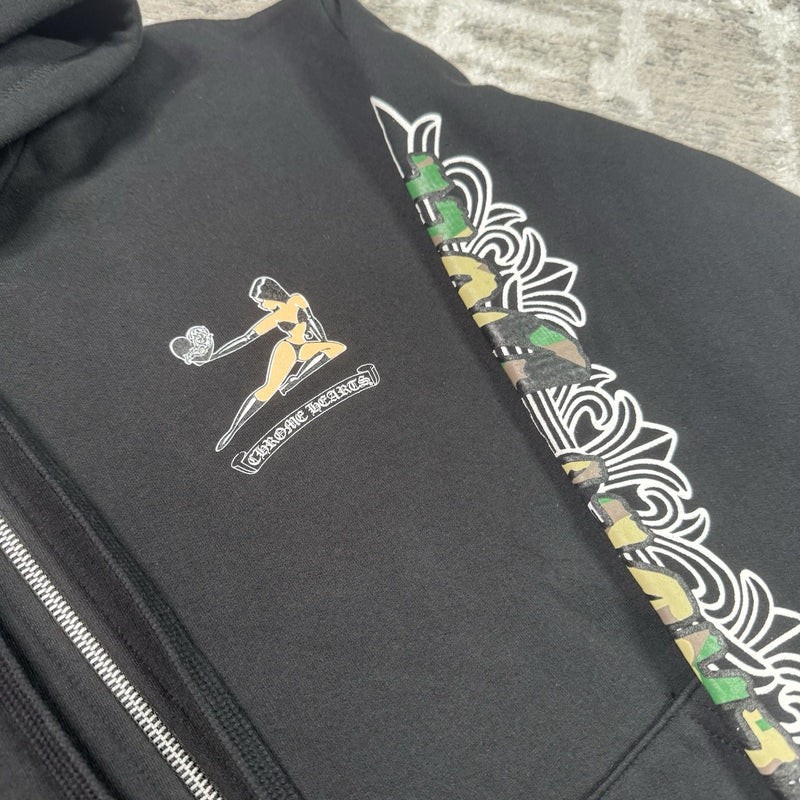 Chrome Hearts Deadly Doll Zip Up Hoodie 