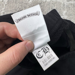 Chrome Hearts Leather Cross Patch Sweatpants 
